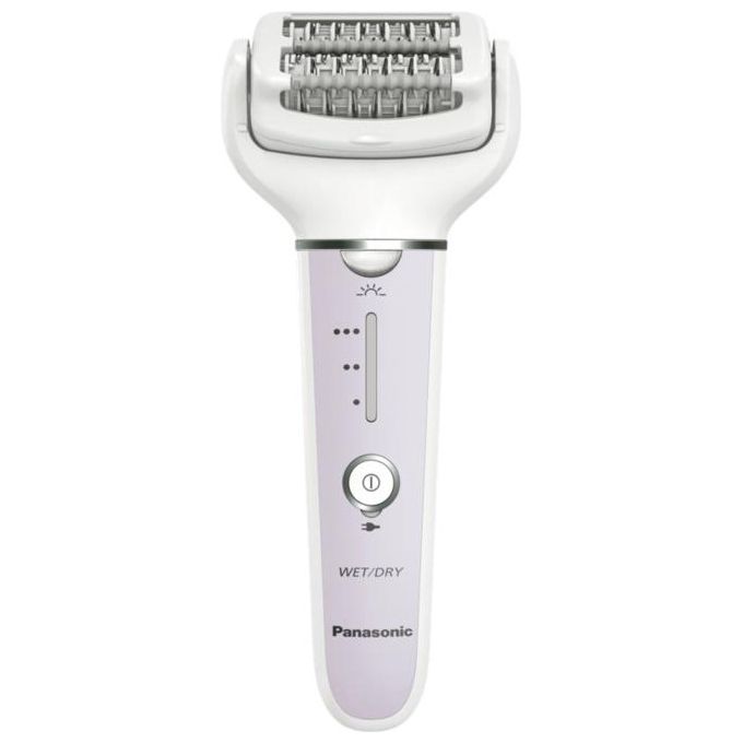 Panasonic ES-EY30-V503 Epilatore 60 pinzette WetandDry 3 velocita' testina flessibile 90° autonomia 30 min colore Bianco Lilla