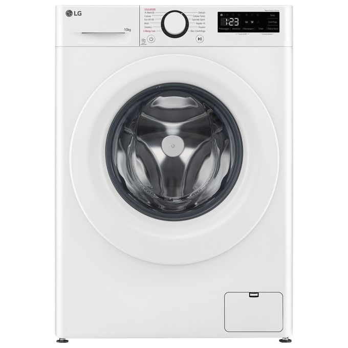 LG AI DD F4R3010NSWW Lavatrice Classe A -10% Carica Frontale Serie R3 Lavatrice 10kg 1400 giri AIWash Lavaggio a vapore Motore Direct Drive Smart Diagnosis Libera installazione Bianca