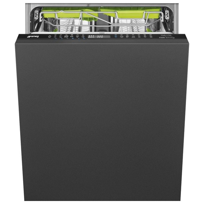 Smeg ST354BQL Lavastoviglie da Incasso a Scomparsa Totale 14 coperti Classe B 45 dB Inverter Planetarium (82x60x55 cm) colore Nero