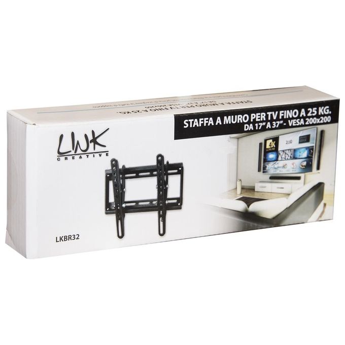 Link staffa a muro per tv fino a 25 kg, da 17 a 37 fino a vesa 200x200