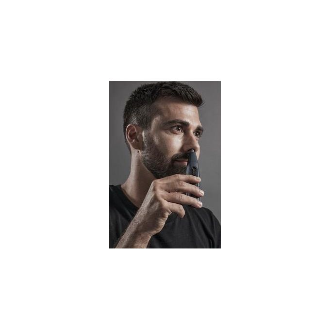 Rowenta TN3651F0 Nomad Mini Regolabarba Bagnato e Secco Lama Acciaio Inox Lavabile con Borsa da Viaggio colore Blu