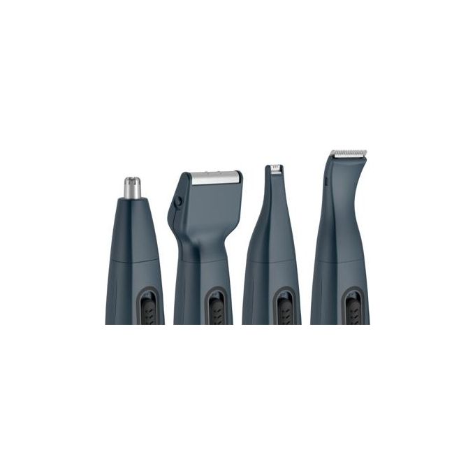 Rowenta TN3651F0 Nomad Mini Regolabarba Bagnato e Secco Lama Acciaio Inox Lavabile con Borsa da Viaggio colore Blu