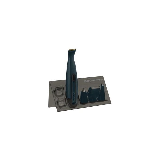 Rowenta TN3651F0 Nomad Mini Regolabarba Bagnato e Secco Lama Acciaio Inox Lavabile con Borsa da Viaggio colore Blu