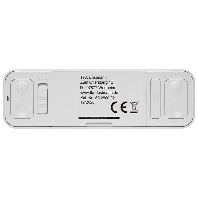 TFA Dostmann 60.2560.02 TWIST Sveglia Radiocontrollata Bianco