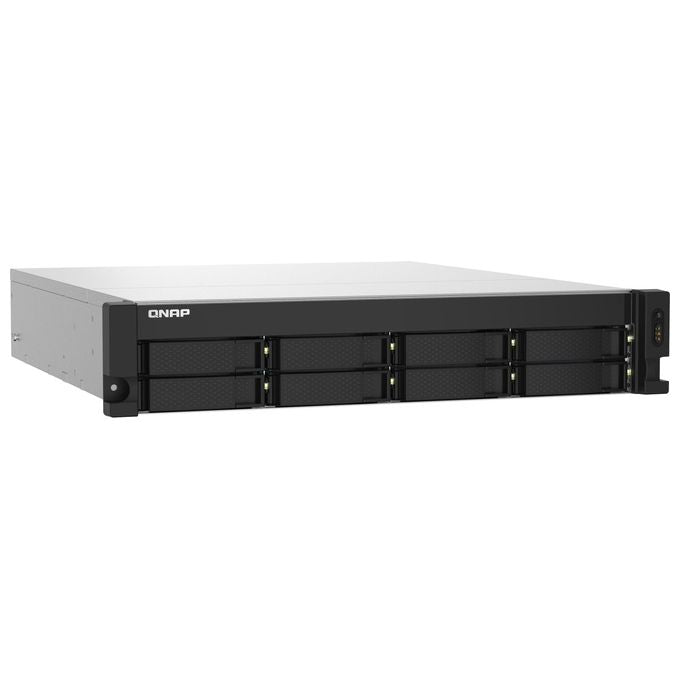 QNAP TS-832PXU-RP-4G TS-832PXU Server Nas 8 Alloggiamenti 4 GB DDR4 Annapurna Labs AL324 Quad-Core 1,7 GHz 2U Rack 2x10GbE SFP+ 2x2,5GbE Alimentazione Ridondante colore Nero