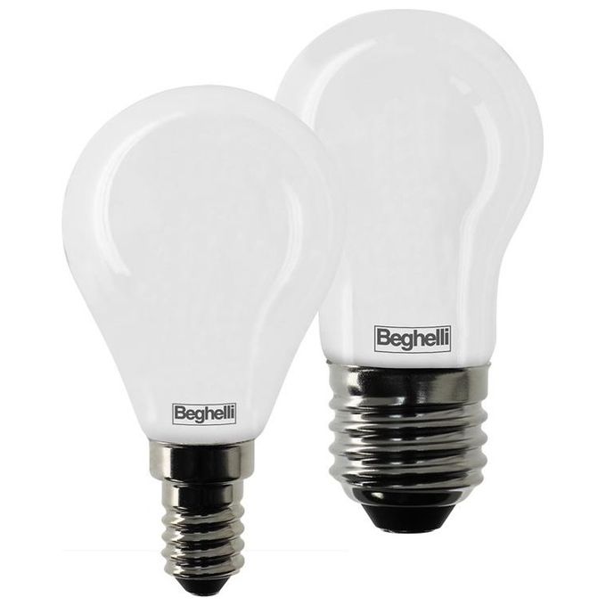 Beghelli Lampadina Led Sfera 5W E14 3000k Luce Calda 470 Lumen