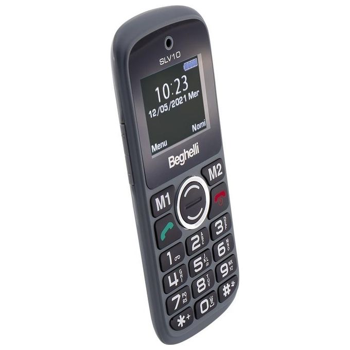 Beghelli 1130 Salvalavita Phone SLV10 Cellulare Senior Tasto SOS Dual SIM Display 1.77'' GSM colore Grigio