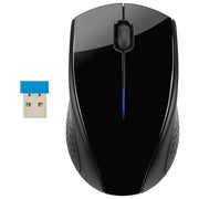 HP Mouse 220 Wireless Profilo Sagomato e Ergonomico Tecnologia LED Blu Nero