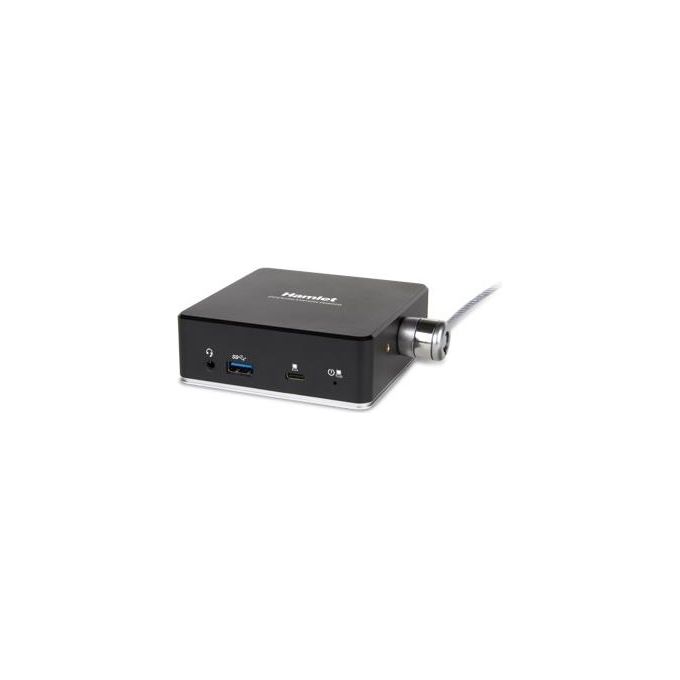 Hamlet HDKC-PD8000 Docking Station Universale USB 3.1 Gen 1 Doppia HDMI Power Delivery 85W Gigabit Ethernet 3 Porte USB 3.1 Gen 1 Uscita Audio Jack 3.5 mm Slot Sicurezza colore Nero