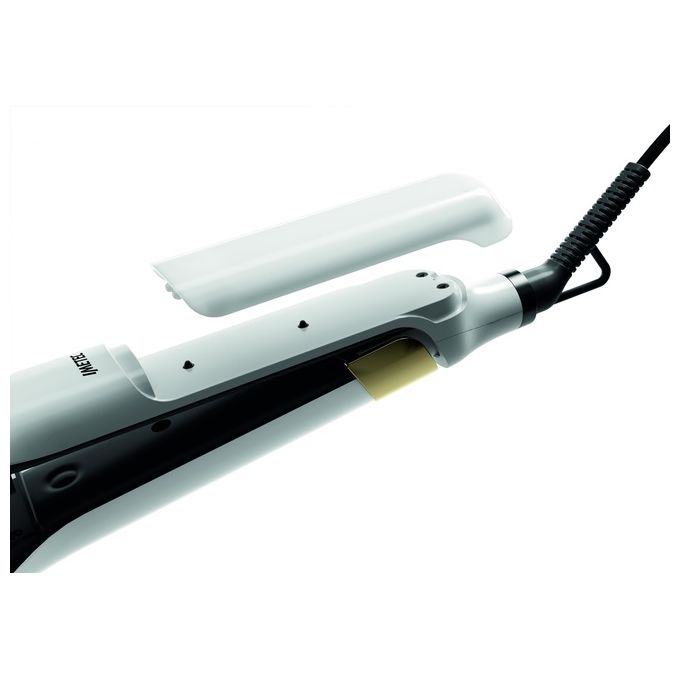 BELLISSIMA 11808 Steam Elixir Piastra per Capelli a Vapore Ceramica Argan 4 Temperature 170°C 230°C 235 W colore Bianco