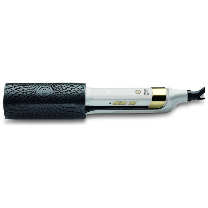 BELLISSIMA 11808 Steam Elixir Piastra per Capelli a Vapore Ceramica Argan 4 Temperature 170°C 230°C 235 W colore Bianco
