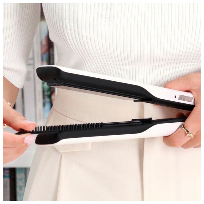 BELLISSIMA 11808 Steam Elixir Piastra per Capelli a Vapore Ceramica Argan 4 Temperature 170°C 230°C 235 W colore Bianco