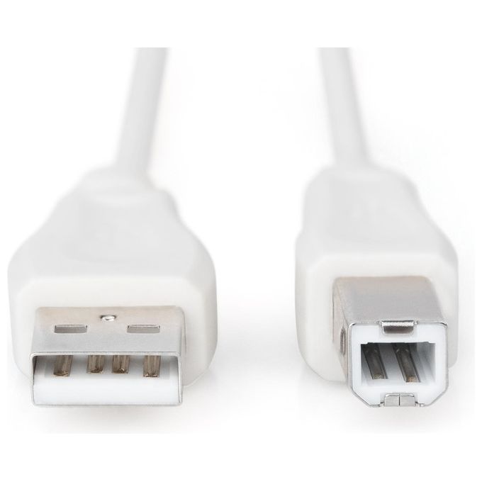 Digitus Cavo Usb 2.0 Connettori A-b Mt. 1,80 Grigio Chiaro