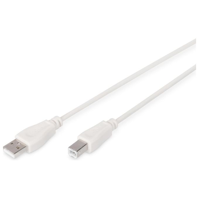 Digitus Cavo Usb 2.0 Connettori A-b Mt. 1,80 Grigio Chiaro