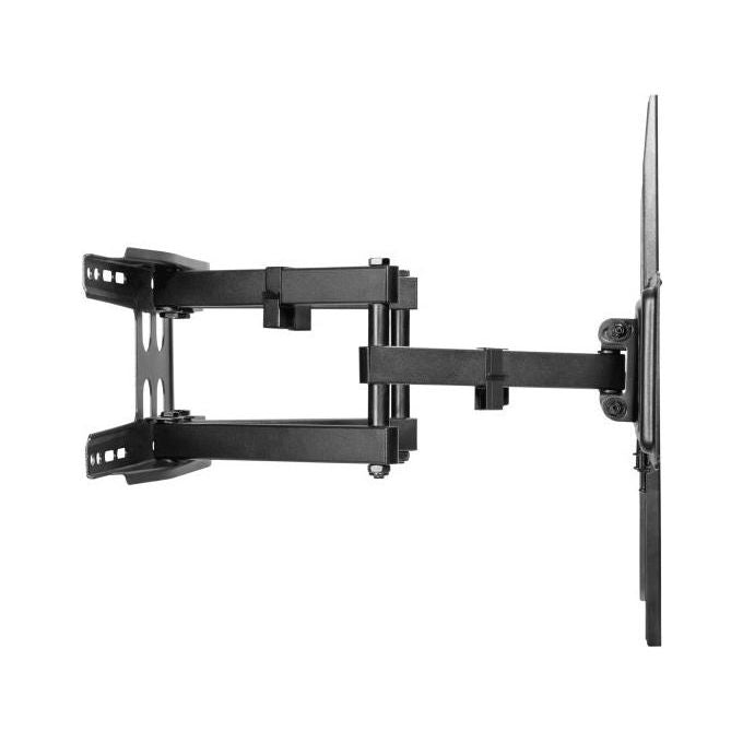 Nuova Video Suono N124 Supporto TV a Parete Doppio Braccio 37'' 75'' 45 Kg VESA 600x400 mm colore Nero