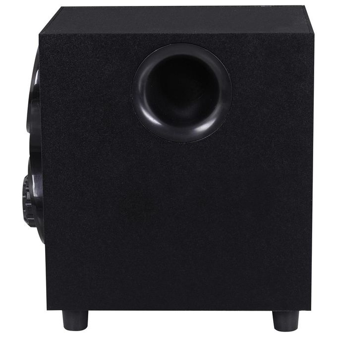 Trevi AVX 615 BT Set Altoparlanti 2.1 con Subwoofer 30W Bluetooth USB MicroSD RCA Bass Reflex Telecomando colore Nero
