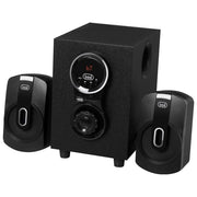 Trevi AVX 615 BT Set Altoparlanti 2.1 con Subwoofer 30W Bluetooth USB MicroSD RCA Bass Reflex Telecomando colore Nero
