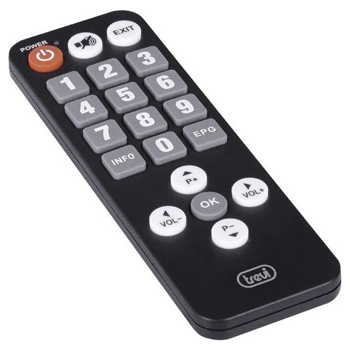 Trevi HE 3378 T2 Decoder Digitale Terrestre DVB-T2 HD HEVC H.265 10 bit 2 Telecomandi HDMI USB SCART colore Nero