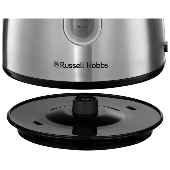 Russell Hobbs 28130-70 Stylevia Bollitore elettrico 1,5 L 2200 W base 360° spegnimento automatico colore Nero Acciaio inox