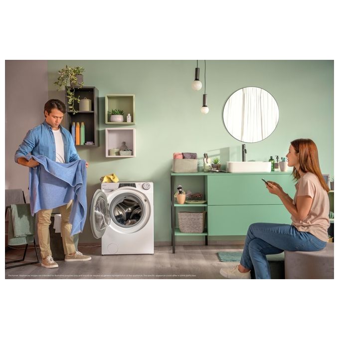 Candy RP 496BWMR9-1-S Rapido' Pro Lavatrice cm. 60 capacita' 9 kg Bianco