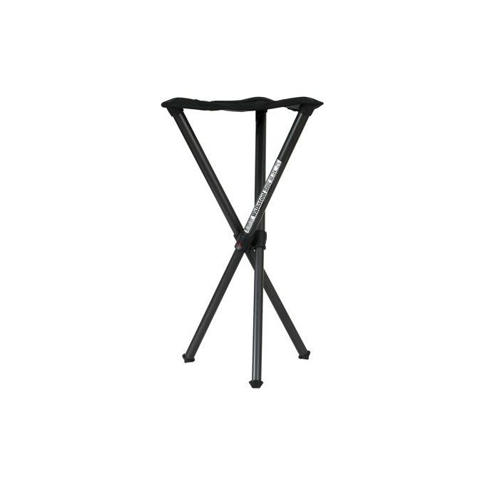 Walkstool BASIC 60M Sgabello da campeggio 3 gambe regolabili in alluminio altezza da 50 a 60 cm carico massimo 175 kg peso 725 g colore Nero