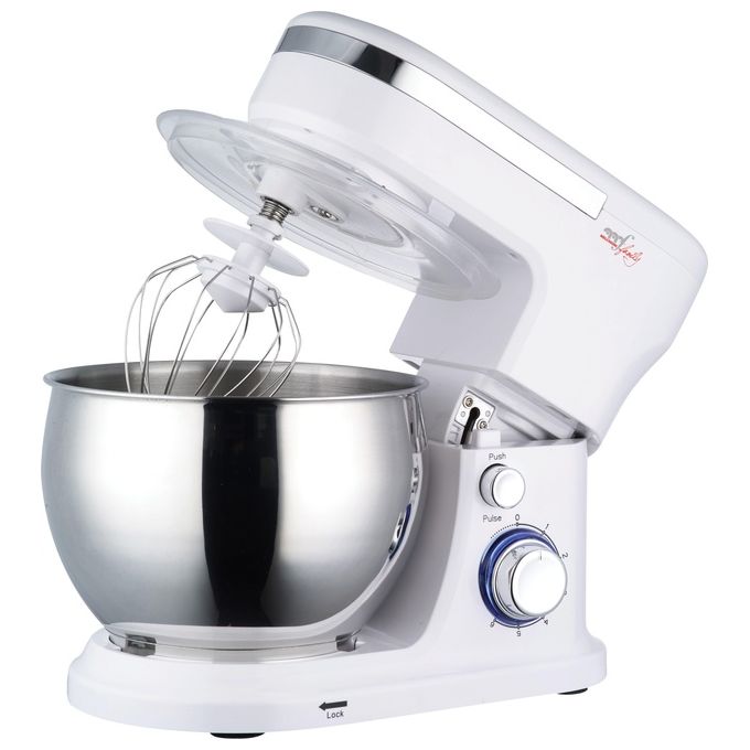 Melchioni 118420410 Maxima New Sbattitore con base 1000 W 6 velocita' Capacita' 5 L colore Bianco