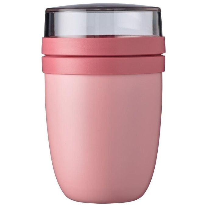 Mepal 107647076700 Ellipse Porta Pranzo Termico Ermetico con Doppio Scomparto 500 ml + 200 ml colore Nordic Pink