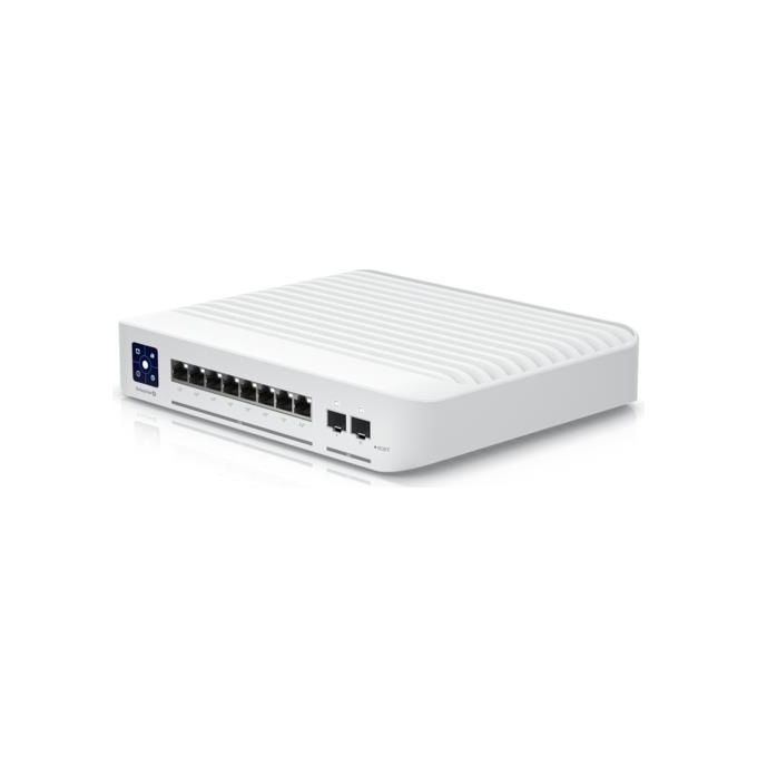 Ubiquiti USW-ENTERPRISE-8-POE-EU UniFi Switch Gestito L3 8 Porte 2.5G Ethernet PoE+ 120W 2 Slot SFP+ colore Acciaio Inox