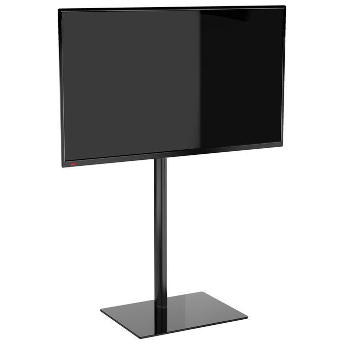 Meliconi 480873 Stand 600 Supporto TV da Terra 50'' 82'' VESA 200 300 400 600 Portata 40 Kg colore Nero