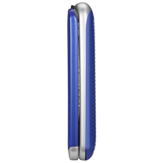 Brondi 10277052 Contender Telefono Cellulare GSM DUAL SIM con Tasti Grandi e Display 3'' colore Blu-Viola