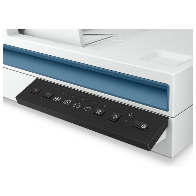 HP 20G06A#B19 Scanjet Pro 3600 f1 Scanner Piano e ADF Duplex A4 1200x1200 dpi 30 ppm USB colore Bianco