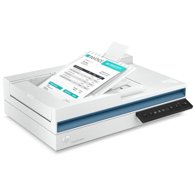 HP 20G06A#B19 Scanjet Pro 3600 f1 Scanner Piano e ADF Duplex A4 1200x1200 dpi 30 ppm USB colore Bianco