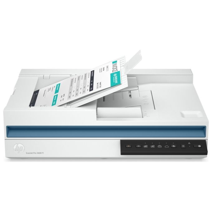 HP 20G06A#B19 Scanjet Pro 3600 f1 Scanner Piano e ADF Duplex A4 1200x1200 dpi 30 ppm USB colore Bianco