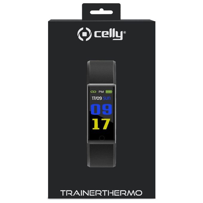 Celly Trainer SmartBand Thermo Nero