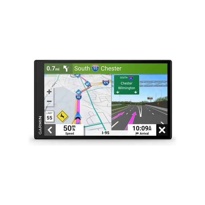 Garmin 010-02470-11 DriveSmart Navigatore Satellitare 7'' Mappa Europa Completa Wi-Fi Bluetooth Assistente Vocale ZTL Infotraffico Prezzi Carburante Notifiche Smartphone colore Nero