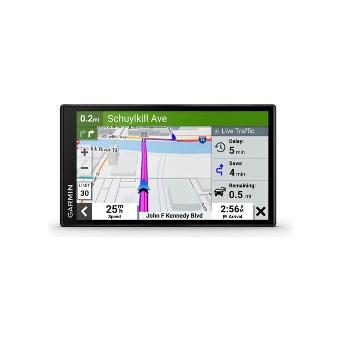 Garmin 010-02469-10 DriveSmart 66 Navigatore GPS per Auto Display 6'' Mappe Europa Wi-Fi Bluetooth Traffico Live colore Nero
