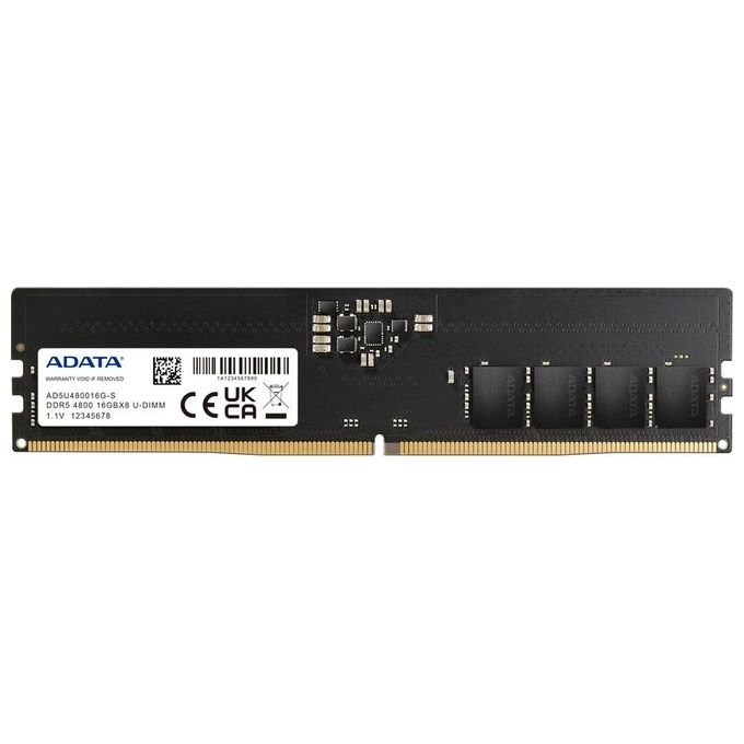 ADATA AD5U480016G-S Premier Memoria RAM DDR5 16 GB 4800 MHz CL40 288-pin DIMM colore Nero