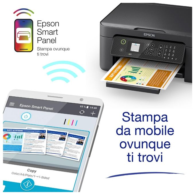 Epson C11CK64402 WorkForce WF-2910DWF Stampante Multifunzione Inkjet A4 33 ppm 5760x1440 DPI Wi-Fi USB Fax colore Nero