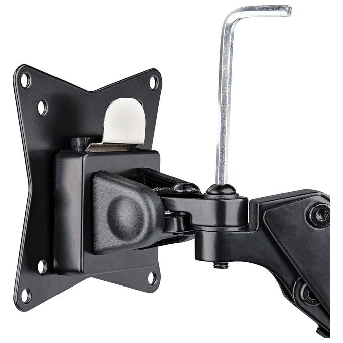 StarTech ARMPIVOTE2 Supporto per Monitor da Scrivania Braccio Singolo VESA 75x75 100x100 mm Regolabile in Altezza e Snodato Fino a 32'' o 49'' Ultrawide 8 Kg colore Nero