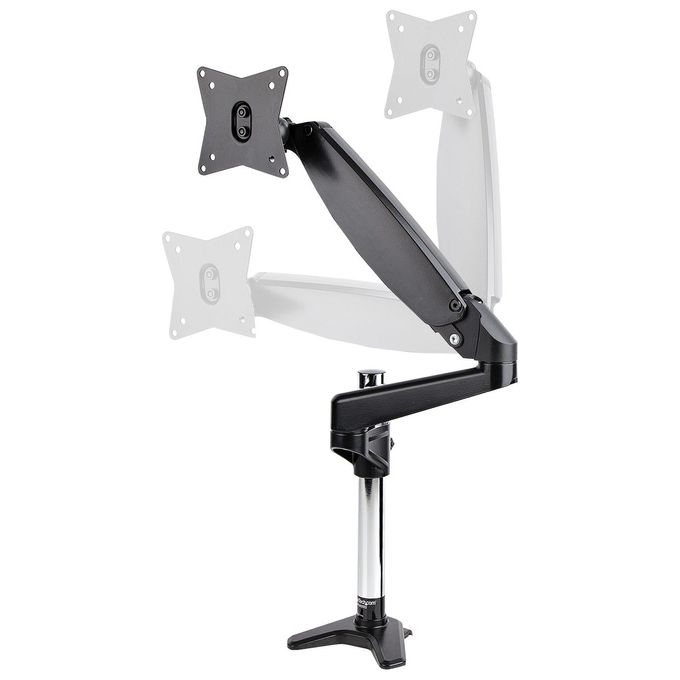 StarTech ARMPIVOTE2 Supporto per Monitor da Scrivania Braccio Singolo VESA 75x75 100x100 mm Regolabile in Altezza e Snodato Fino a 32'' o 49'' Ultrawide 8 Kg colore Nero