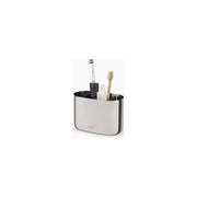 Joseph Joseph 70581 EasyStore Portaspazzolino Libera Installazione in Acciaio Inossidabile con 4 Scomparti per Spazzolini e Dentifricio colore Acciaio Inossidabile