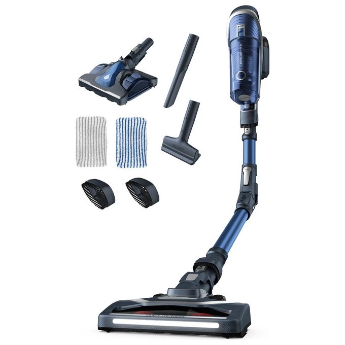 Rowenta RH9680WO X-Force Aspirapolvere a bastone 2 in 1 Ciclonico 0,55 L 185 W 35 min colore Blu Grigio