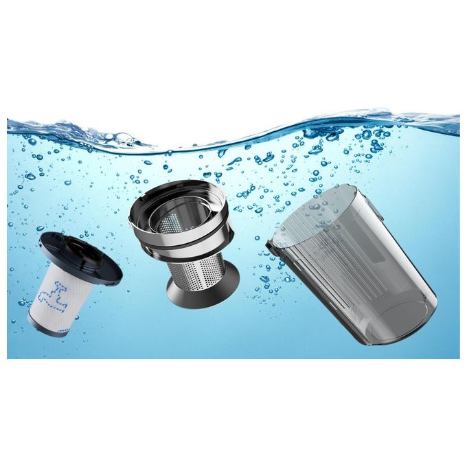 Rowenta RH9680WO X-Force Aspirapolvere a bastone 2 in 1 Ciclonico 0,55 L 185 W 35 min colore Blu Grigio