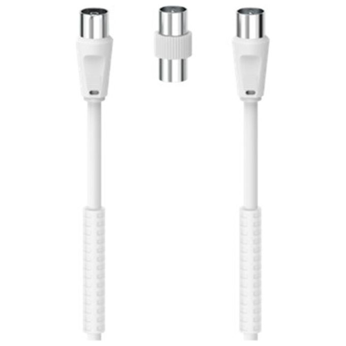 Hama Cavo Antenna con Adattatore 85dB 5mt Bianco