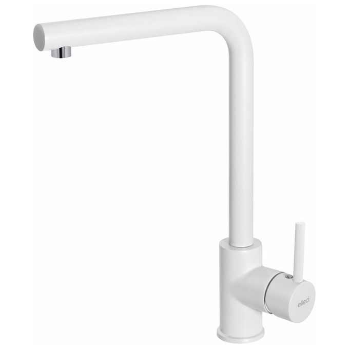 Elleci MGKTRA40 Trail Miscelatore Monocomando Cucina canna girevole 360° Granitek Matt 32,3 cm colore Nero Bianco