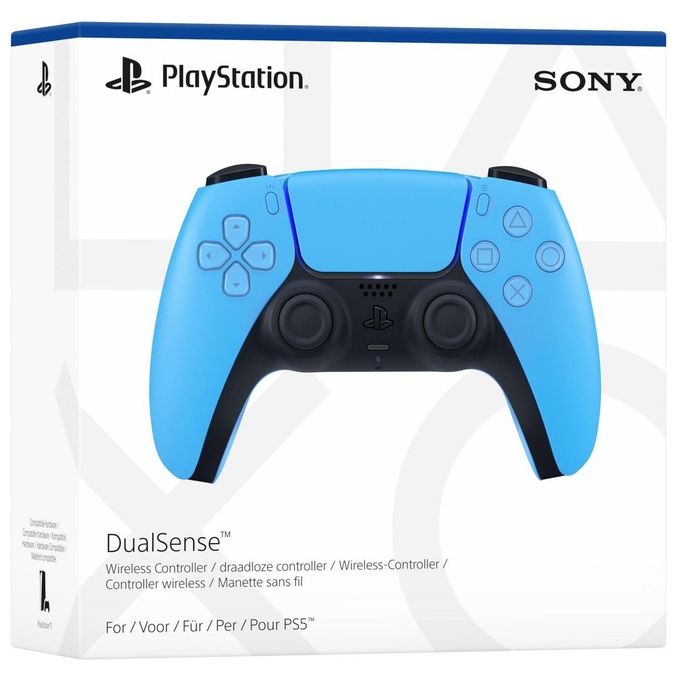 Sony DualSense V2 Controller Wireless PS5 Feedback Aptico Grilletti Adattivi Bluetooth 5.1 colore Starlight Blue