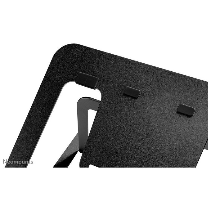 Neomounts NSLS085BLACK Supporto per laptop 10-17 pollici 6 posizioni regolabili in altezza alluminio colore Nero
