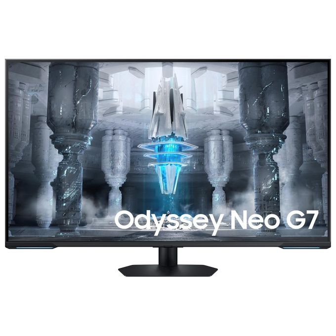 Samsung LS43CG700NUXEN Odyssey Neo G7 Monitor Gaming 43'' UHD 4K VA 144Hz 1ms HDR10+ FreeSync Premium Pro Smart TV WiFi Bluetooth colore Bianco
