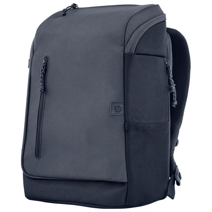 HP 6B8U4AA Zaino Travel 25 L per Laptop fino a 15'' con Comparto Imbottito Espandibile e Materiale Riciclato colore Grigio Siderurgico