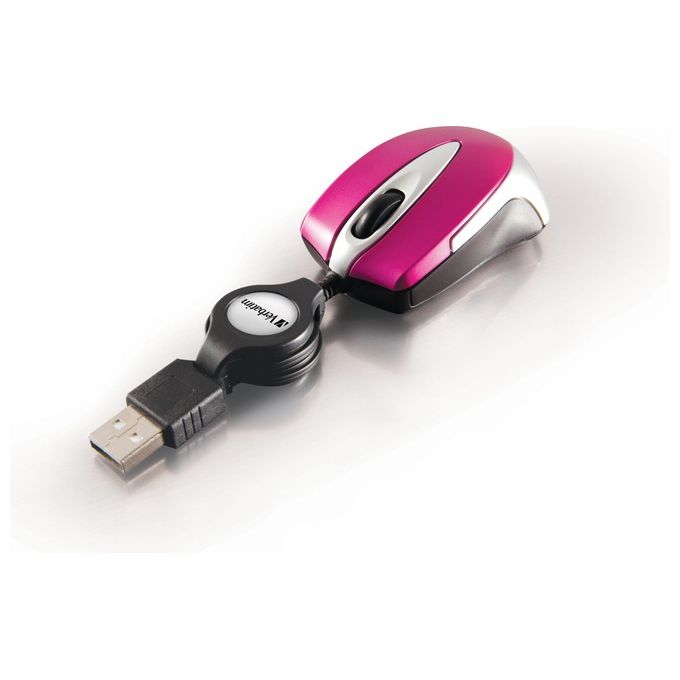 Verbatim go mini Optical Travel Mouse hot pink